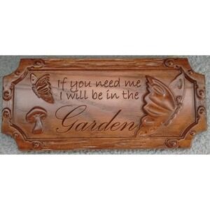 Wooden‎ In The Garden Sign